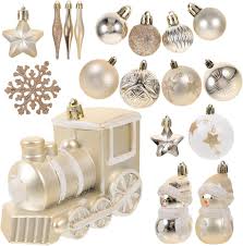 Luxshiny 18-pack Hängande Julgransbollar