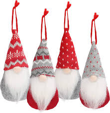 Svenska Tomtar - Julgranprydnad 4-pack
