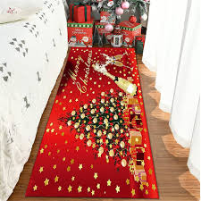 Julröda Halkfria Mattor för Sovrum
