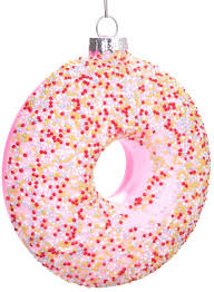 Handmålade Rosa Munkjulkulor - 10 cm