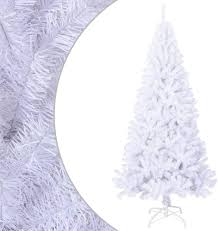 VidaXL Vit Julgran 240 cm med Tjocka Grenar