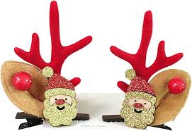 Julrenar Horn Hårspännen - Festliga Hårtillbehör