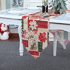 Julig Bordslöpare MCDSAJ – 179 x 35 cm med Dekoration