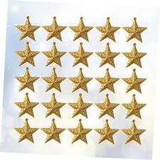 Guldstjärnor för Juldekorationer - 90 St
