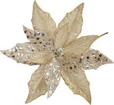 Stora Glitterjulstjärnor i Champagne - 30 cm