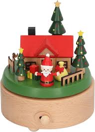 Julkarusell Speldosa i Trä