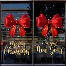 Juliga Fönsterklistermärken - Elektrostatiska PVC Dekorationer