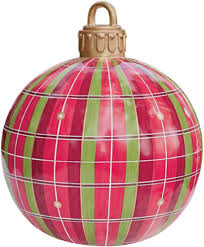 60 cm Gigantiska Julprydnadsbollar i PVC för Utomhusbruk