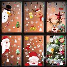 Manqyi 9 Ark Julklistermärken för Fönster
