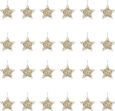 Guldstjärnor & Kulor - 24-pack Julgransdekorationer