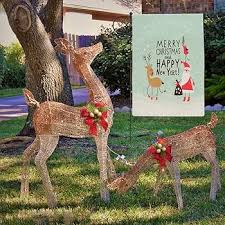 Juldekoration: 2 St Tomte Trädgårdsflaggor