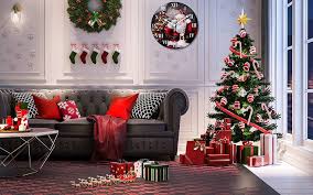 Julig Väggklocka för Inomhusdekoration