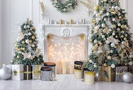 Julgran Bakgrund för Familjefoton