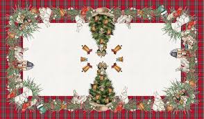 HomeLife Julduk 90x90 cm - Kvadratisk Bordsduk