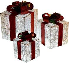 Juliga Ljuslådor - 3 Dekorativa Presenter