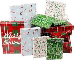 Juvale Julklapp – 24-pack Presentpapper och Jullådor