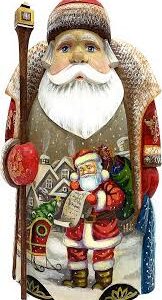 Snidad Rysk Jultomte i Trä - 27