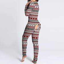 Julfest Pyjamas för Damer - Mysig Jumpsuit
