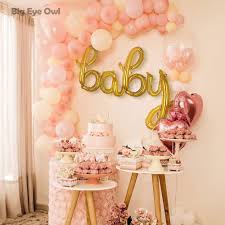 Guld Folie Babyballong 40 cm - Kursiv Bokstäver