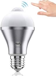 Haofy PIR Rörelsesensor LED-lampa 9W E27 Kall Vit