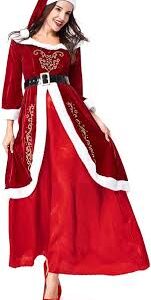 MERRYHE Dam Lyxig Julkostym med Jultomte Design