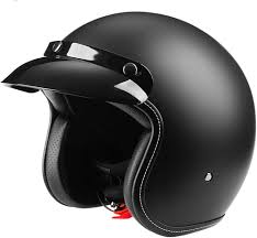 Halvstorlek Öppen MC-Hjälm - DOT/ECE Certifierad