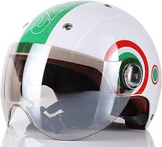 Halvhjälm med Solskydd för MC