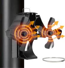 HAWCAFU Magnetisk Kaminfläkt – Elfri Ugnsfläkt för Öppen Spis