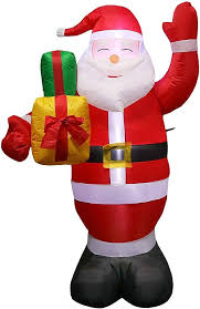 LHZTZKA Uppblåsbar Jultomte - Lätt och Hållbar