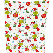 Grinch Fleecefilt - Juldekoration i Vitt