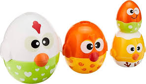 Happykid Kyckling- och Äggstack Leksak