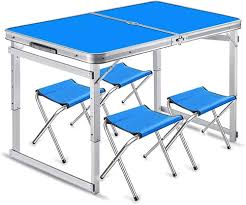 Hopfällbart Uteplatsbord och Stolset