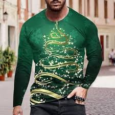 Julig Långärmad T-shirt för Män