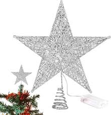 Upplyst Julgranstjärna med LED-ljus