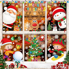 Julfönsterklistermärken - Återanvändbara RIT0STA