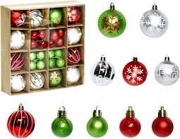 Julgranskulor Set - 44 St För Festlig Dekoration