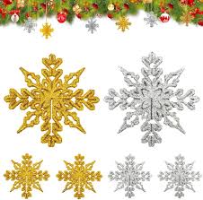 24 Snöflingor Juldekorationer