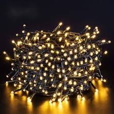 Quntis 40m 300 LED Ljuslina Utomhus med Timer - Varmvit