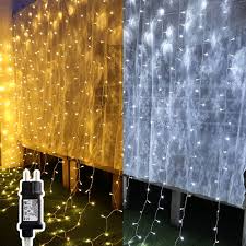 3x3 M LED Ljusgardin med 8 Belysningslägen