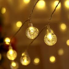 Ljusgirlang med 80 LED-kristallkulor - 10 meter