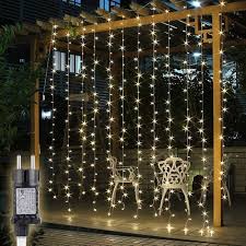 SALCAR LED-ljusgardin 3x3m med 300 lysdioder