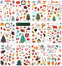 DPKOW 300 Julklistermärken för Barn – Pyssel och Scrapbooking