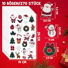 Färgglada Julklistermärken med Glitter – 270 Stycken!