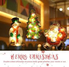 Julbelysning med Sugkopp – Batteridriven Fönsterlampa för Inomhusdekoration