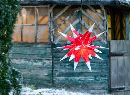 XL Julstjärna Utomhus 3D Röd/Vit - 18 Spetsar