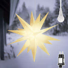 Salcar 60 cm 3D LED Ljusstjärna för Inomhusbruk