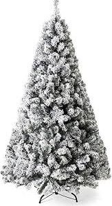 Konstgjord Snöig Julgran - Flera Storlekar