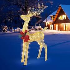 Juldekoration: Ren i Släden med Jultomten