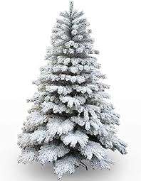 Premium Flockad Julgran 180cm med Metallben