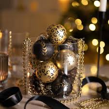 Gyllene Tropiska Julgranskulor 9st - Valery Madelyn